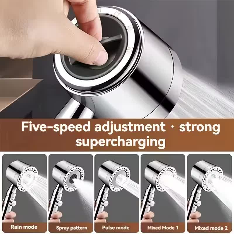 5-Mode Filtered High-Pressure Shower Head